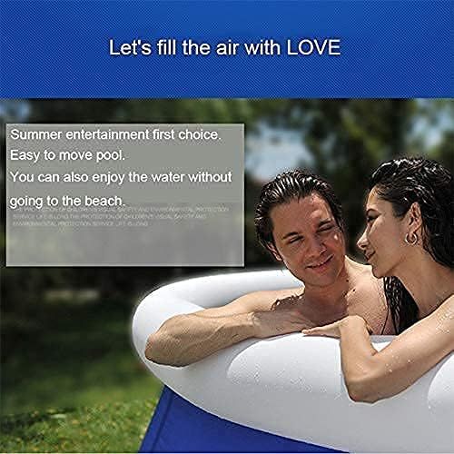  Outraveler Inflatable Swimming Pool 12ft,Outdoor Above Ground Pools for Kids Adults,Top Ring Blow Up Pool Easy Set,Backyard Garden Family