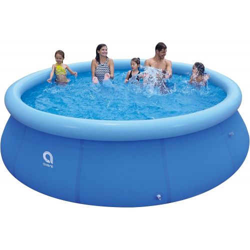  Outraveler Inflatable Swimming Pool 12ft,Outdoor Above Ground Pools for Kids Adults,Top Ring Blow Up Pool Easy Set,Backyard Garden Family