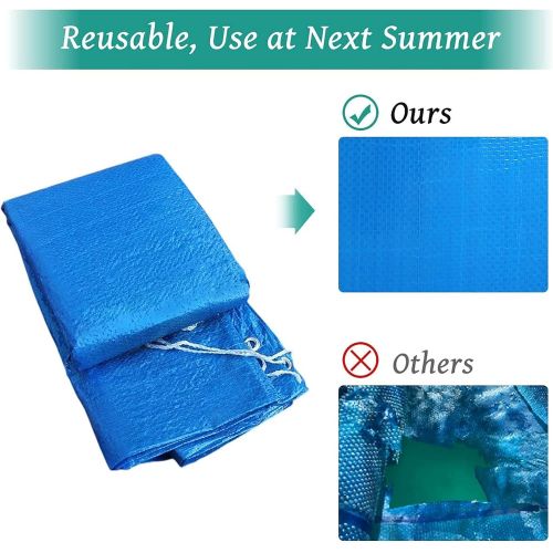  Outraveler 8FT Round Swimming Pool Cover,Above Ground Pool Cover,Dustproof Waterproof