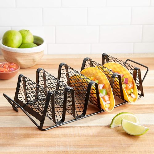  Outset Nonstick Grill, Taco Rack