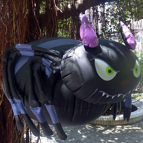  할로윈 용품Outsta Toys Halloween Inflatables Spider Halloween Ornaments for Tree - Giant Inflatable Spider Thickened Outdoor Holiday Decor Blow Up Halloween Yard Decoration for Home Garden Lawn Party Ind