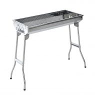 Outsunny 35 Stainless Steel Portable Folding Charcoal BBQ Grill