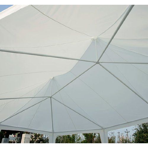  Outsunny 29 x 21 10-Wall Large Party Gazebo Tent - White