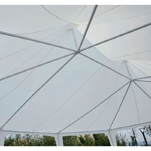  Outsunny 29 x 21 10-Wall Large Party Gazebo Tent - White