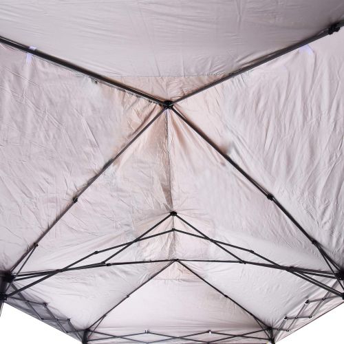  Outsunny Easy Pop Up Canopy Party Tent, 10 x 20-Feet, White