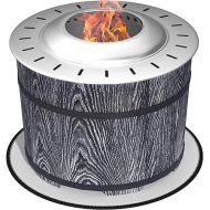 Outsunny Smokeless Fire Pit with Fireproof Mat, 20