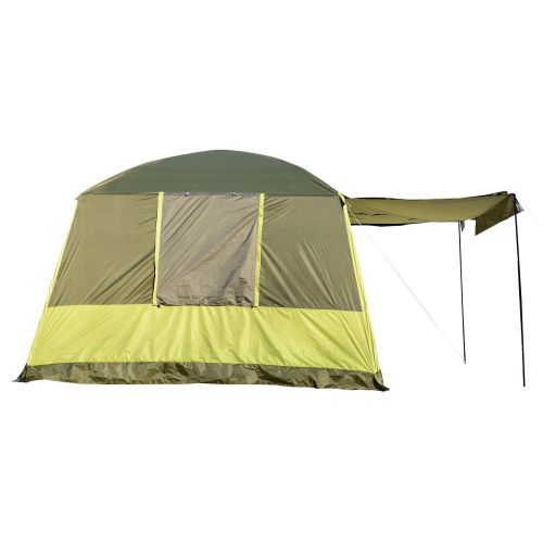  Outsunny Campingzelt Kuppelzelt Familienzelt 2 Schlafkabinen 4-8 Personen L410 x B310 x H225cm