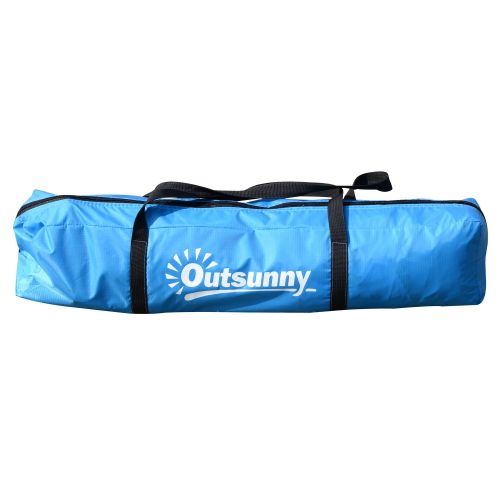  Outsunny Campingzelt Sekundenzelt Pop Up Zelt Automatik 2 Personen wasserdicht Blau L223 x B150 x H110cm