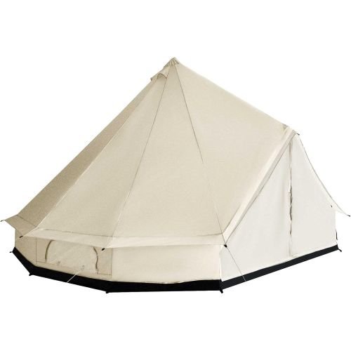  Outsunny 10-Person Waterproof Camping Tent Yurt with Unique Style, Spacious Interior, & Breathable Waterproof Design, 16.4 x 16.4 x 9.8