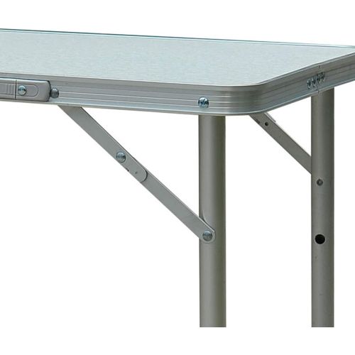  Outsunny 23 Aluminum Lightweight Portable Folding Easy Clean Camping Table with Carrying Handle