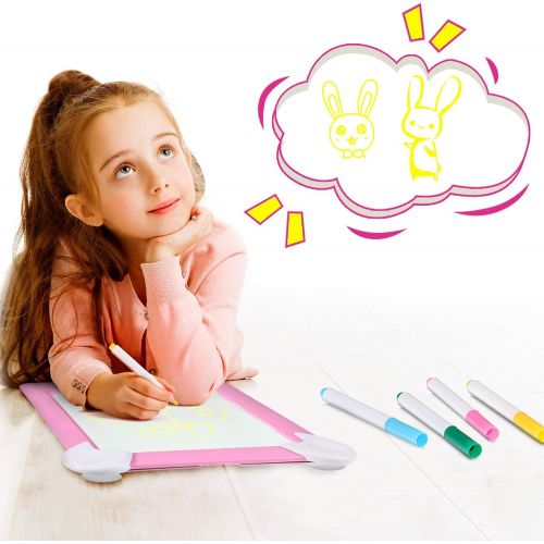  [아마존베스트]Outus LCD Writing Tablet Doodle Board 10 Inch Drawing Pad with 10 Cards Suitable for Educational Toys for Boys and Girls Aged 3 to 10