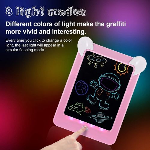  [아마존베스트]Outus LCD Writing Tablet Doodle Board 10 Inch Drawing Pad with 10 Cards Suitable for Educational Toys for Boys and Girls Aged 3 to 10