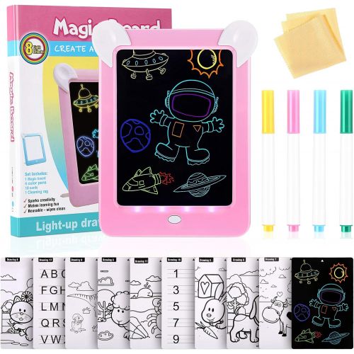  [아마존베스트]Outus LCD Writing Tablet Doodle Board 10 Inch Drawing Pad with 10 Cards Suitable for Educational Toys for Boys and Girls Aged 3 to 10