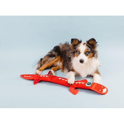  Outward Hound Kyjen Fire Biterz Durable Tough Squeaking Plush Dog Toy