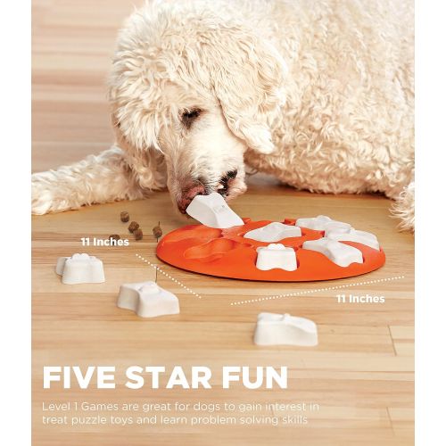  Outward Hound Nina Ottosson Dog Smart Beginner Dog Puzzle Toy  Engaging and Interactive Treat Dispensing Game for your Dog’s Toy Box