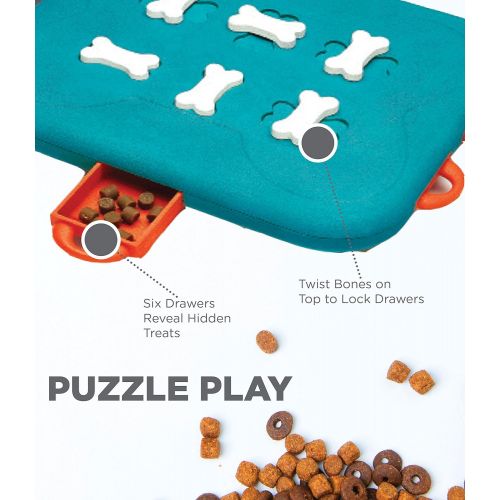  Outward Hound Nina Ottosson Dog Casino Advanced Puzzle Toy  Stimulating Interactive Dog Game for Dispensing Treats