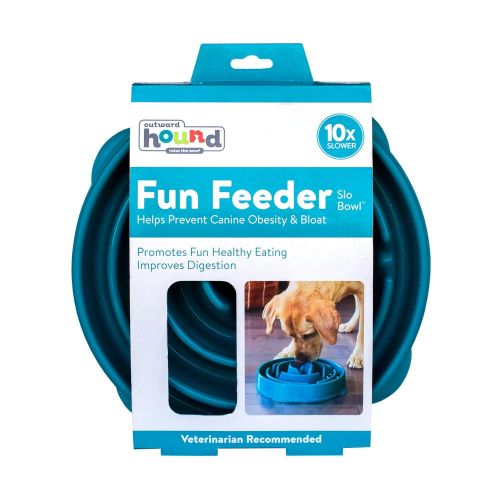  Outward Hound Fun Feeder Dog Bowl Slow Feeder Stop Bloat for Dogs