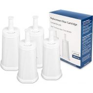 Filter - Replacement Water Filter Compatible with Breville Sage Claro Swiss For Oracle, Barista & Bambino - Compare to Part #BES008WHT0NUC1.(Pack of 4)