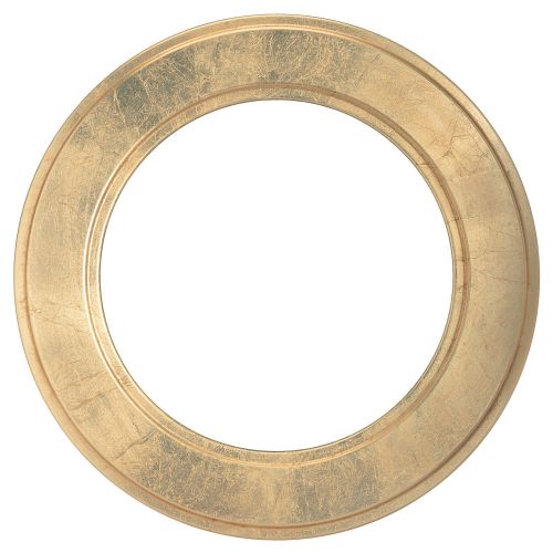  Oval And Round Mirrors Round Beveled Wall Mirror for Home Decor - Montreal Style - Gold Leaf - 29x29 outside dimensions