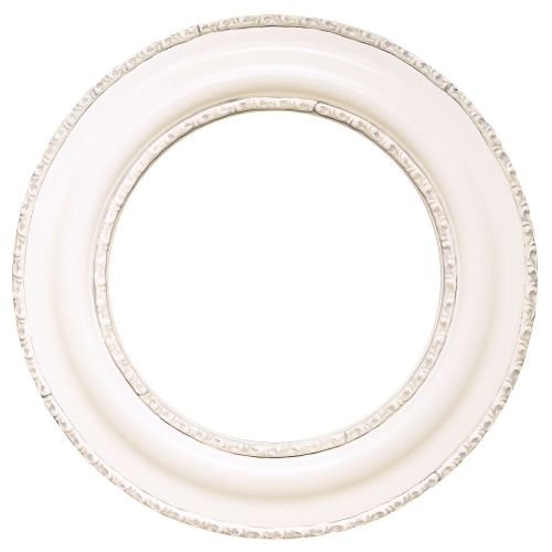  Oval And Round Mirrors Round Beveled Wall Mirror for Home Decor - Somerset Style - Linen White - 29x29 outside dimensions