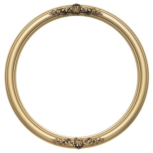  Oval And Round Mirrors Round Beveled Wall Mirror for Home Decor - Contessa Style - Gold Spray - 26x26 outside dimensions