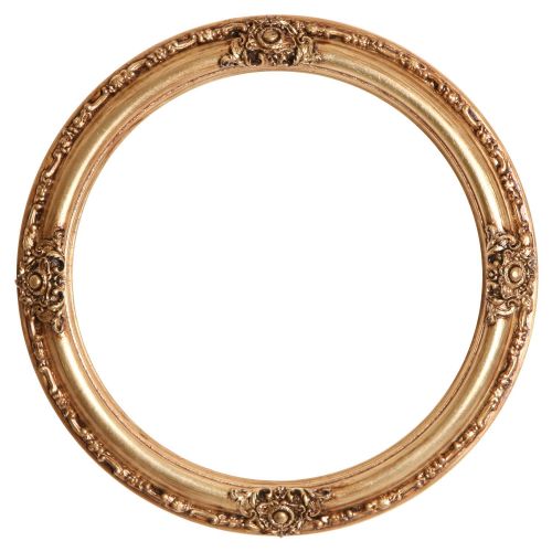  Oval And Round Mirrors Round Beveled Wall Mirror for Home Decor - Jefferson Style - Rosewood - 26x26 outside dimensions