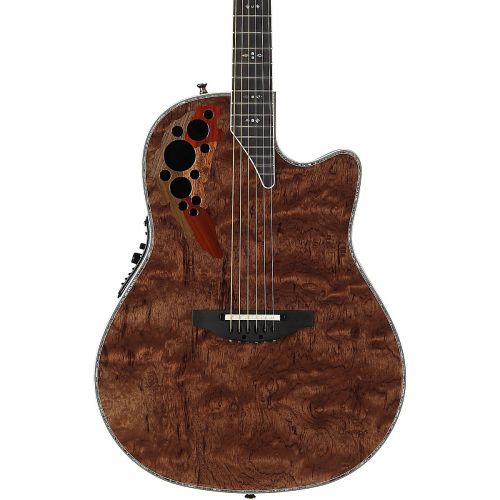  Ovation},description:In keeping with their tradition of creating beautifully innovative guitars, Ovation introduces a small batch run of exotic wood Elite Plus models. Featuring ey