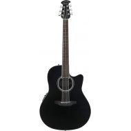 Ovation 6 String Acoustic-Electric Guitar, Right Handed, Black (CS24-5)