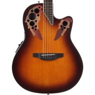 Ovation Celebrity Elite Solid Spruce TOop Acoustic-Electric Guitar, Sunburst