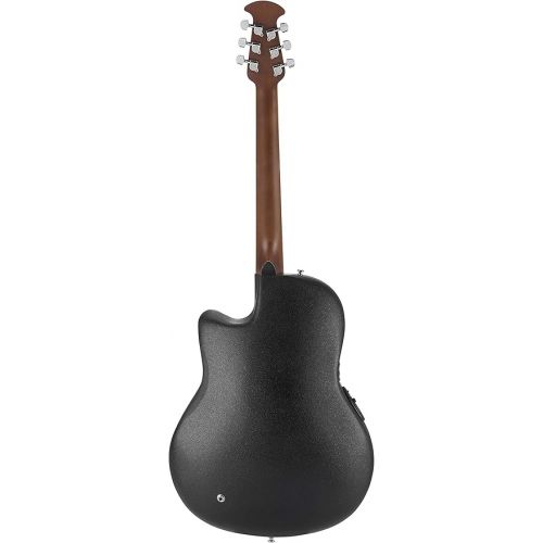  Ovation Celebrity Standard Exotic 6 String Acoustic-Electric Guitar, Right Handed, Nutmeg Burled Maple (CS24P-NBM)