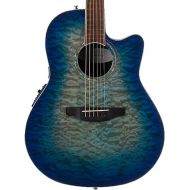 Ovation CS28P-RG Celebrity Standard Exotic Super Shallow Depth, Acoustic-Electric Guitar, Caribbean Blue Burst