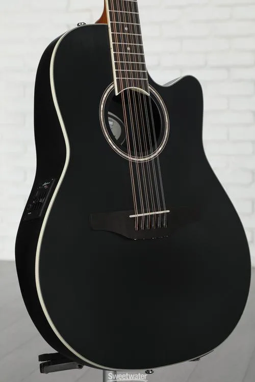 Ovation Applause AB2412II-5S Mid-depth 12-string Acoustic-electric Guitar - Black
