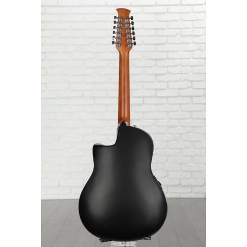  Ovation Applause AB2412II-5S Mid-depth 12-string Acoustic-electric Guitar - Black