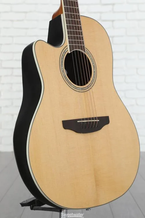 Ovation Celebrity Standard CS24L-4 Mid-Depth Left-handed Acoustic-electric Guitar - Natural