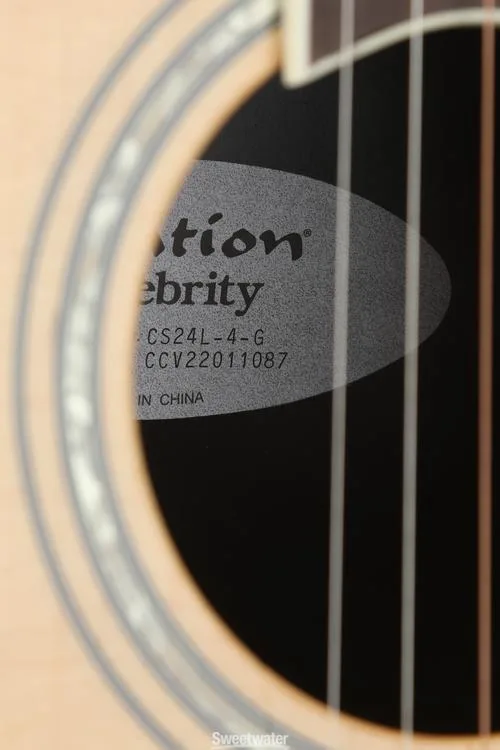  Ovation Celebrity Standard CS24L-4 Mid-Depth Left-handed Acoustic-electric Guitar - Natural