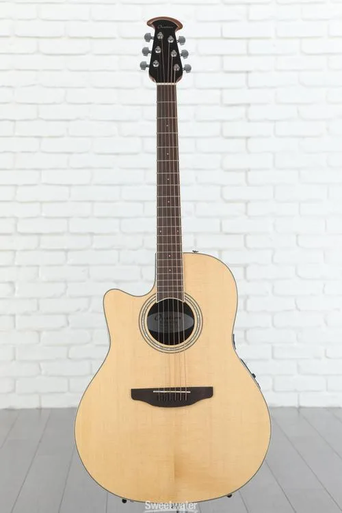  Ovation Celebrity Standard CS24L-4 Mid-Depth Left-handed Acoustic-electric Guitar - Natural