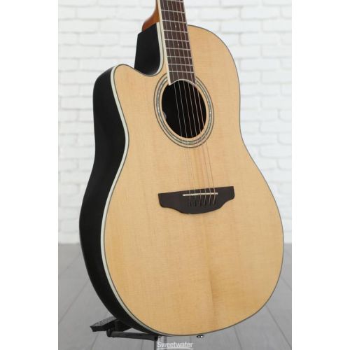  Ovation Celebrity Standard CS24L-4 Mid-Depth Left-handed Acoustic-electric Guitar - Natural