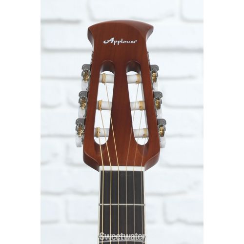  Ovation Applause AB24CS-4S Mid-depth Classical Acoustic-electric Guitar - Natural Satin