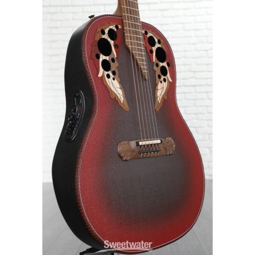  Ovation Adamas I, GT Non-Cutaway Deep - Reverse Red Burst