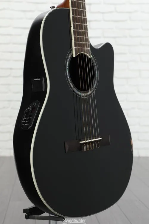 Ovation Celebrity Standard CS24C-5G Mid-depth Classical Acoustic-electric Guitar - Black Used