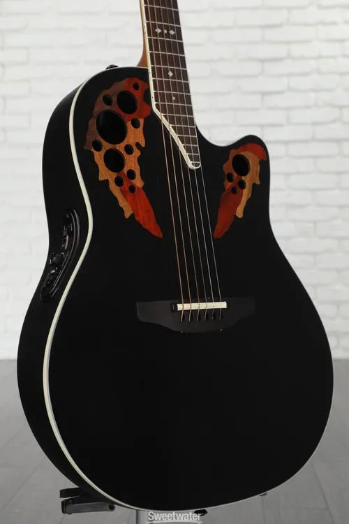 Ovation Timeless Elite Deep Contour Acoustic-Electric Guitar - Black Demo