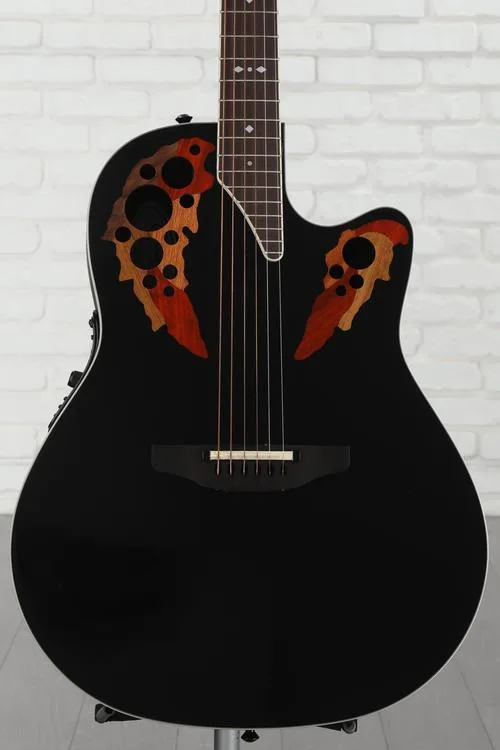  Ovation Timeless Elite Deep Contour Acoustic-Electric Guitar - Black Demo