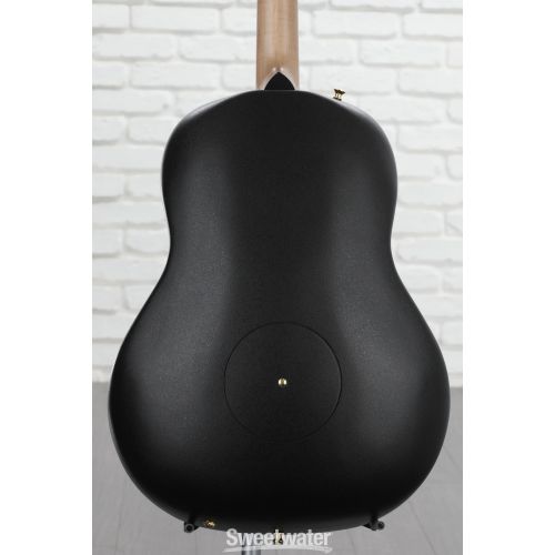  Ovation Adamas 12-fret Non-Cutaway Mid-depth Acoustic-electric - Black Satin with Copper Metal Flake