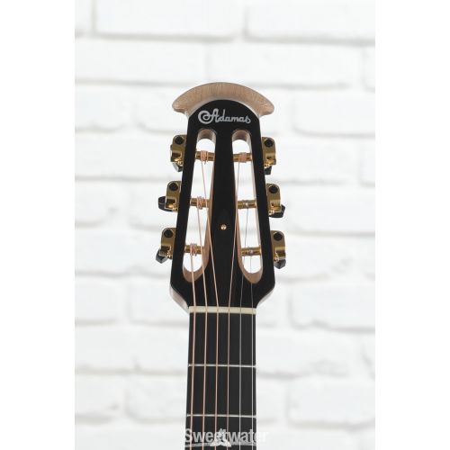  Ovation Adamas 12-fret Non-Cutaway Mid-depth Acoustic-electric - Black Satin with Copper Metal Flake