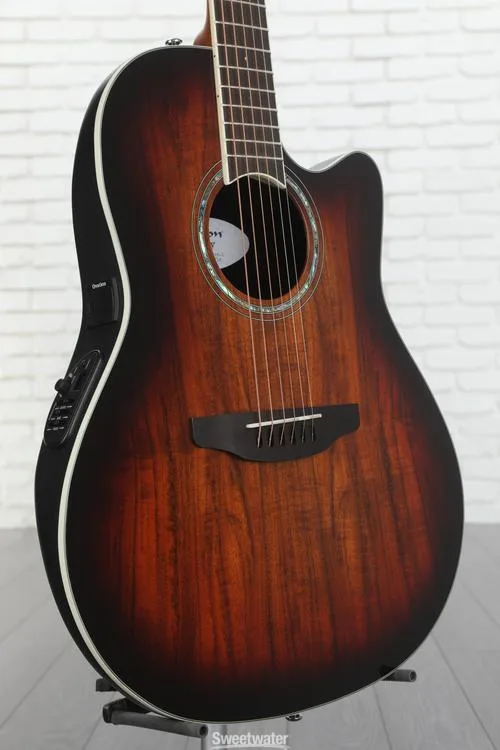 Ovation Celebrity Plus Super Shallow Acoustic-Electric Guitar - Koa Burst