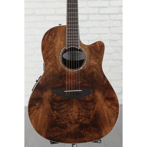  Ovation Celebrity Standard Plus Mid-Depth Acoustic-Electric Guitar - Nutmeg Burled Maple