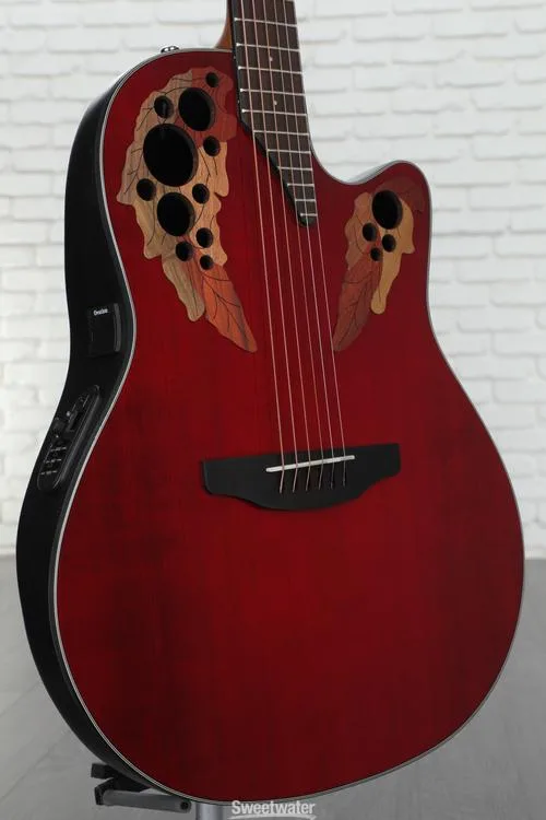 Ovation Elite Celebrity - Ruby Red Demo