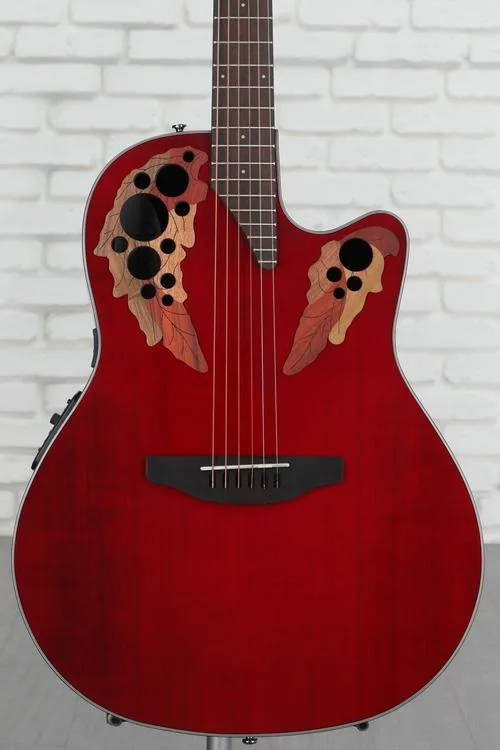  Ovation Elite Celebrity - Ruby Red Demo