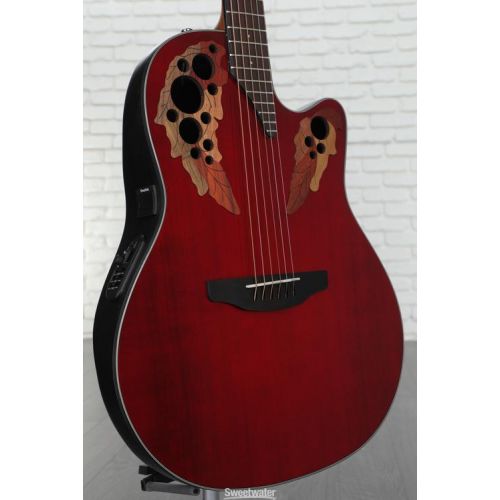  Ovation Elite Celebrity - Ruby Red Demo