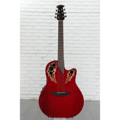  Ovation Elite Celebrity - Ruby Red Demo